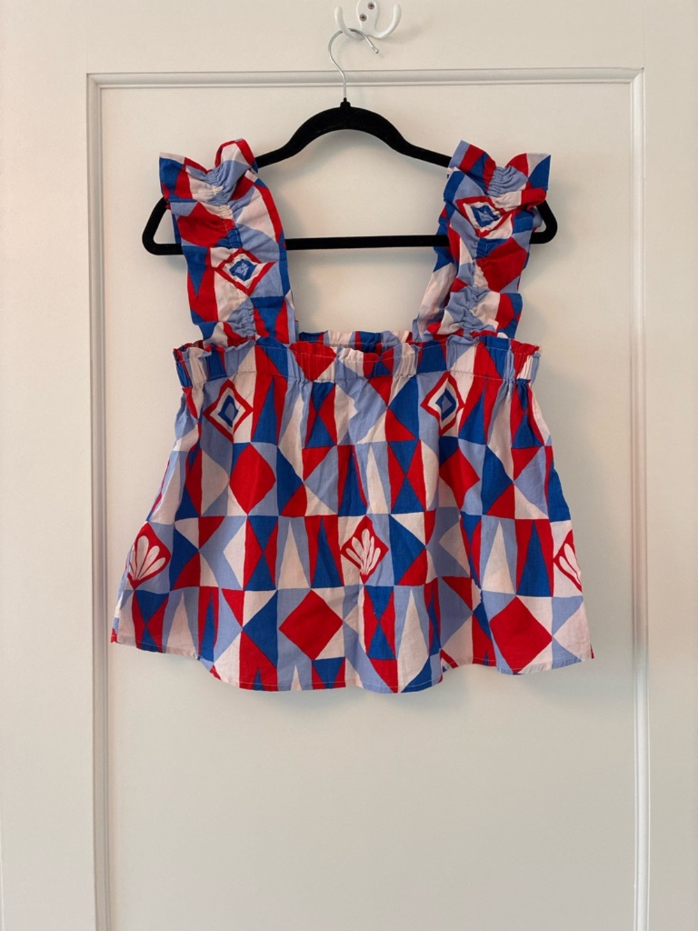 Printfresh Red and Blue Patterned Top